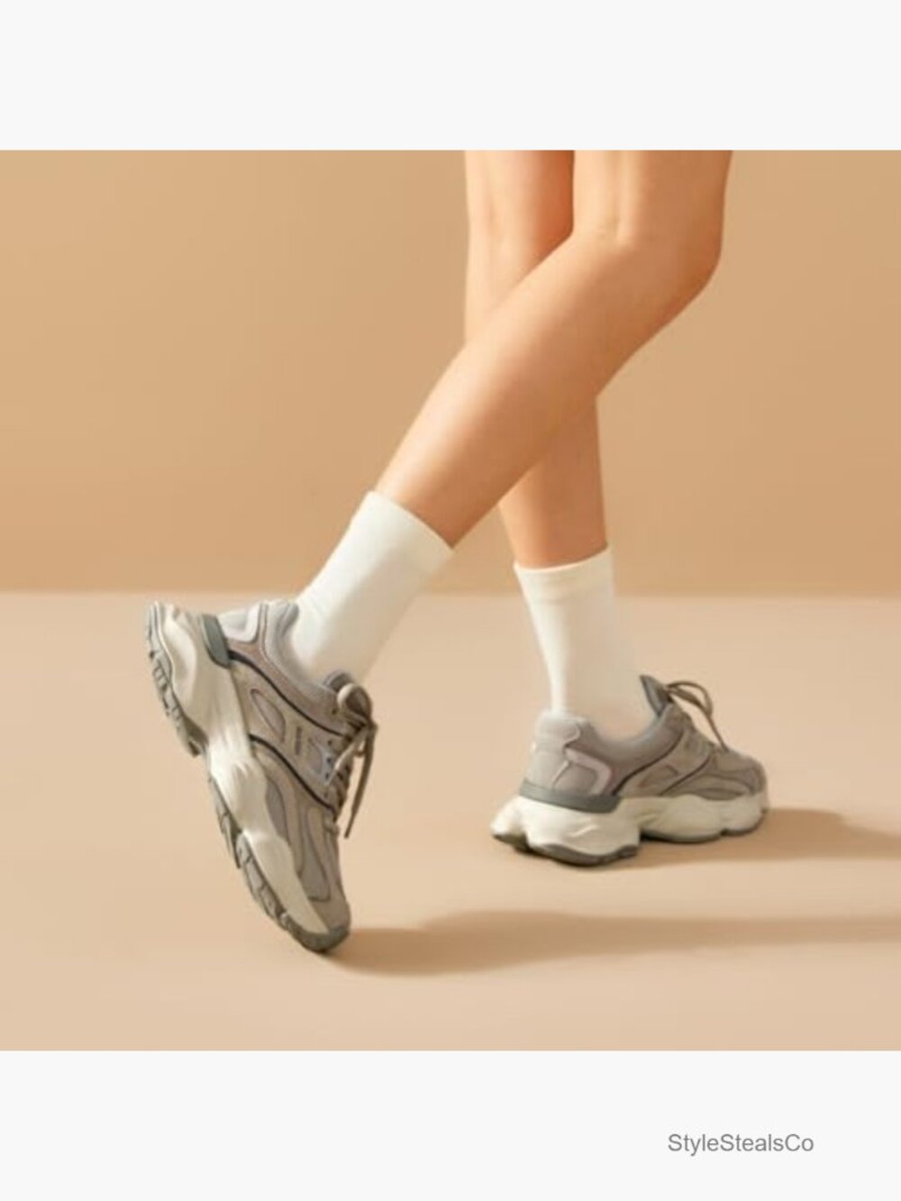 Women's Walking Shoes, Wide Sneakers, Retro Casual Fashion, Comfortable - Picture 3 of 7